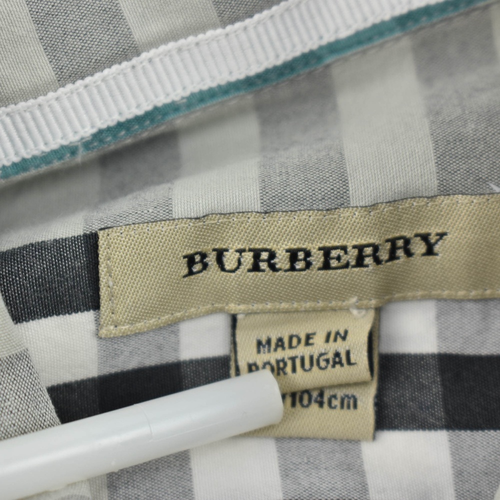 BURBERRY Gray Nova Check & Logo, Long Sleeve Shirt_8